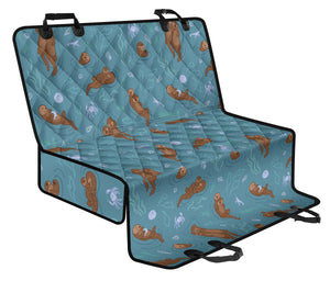 Sea Otters Pattern Dog Car Seat Covers