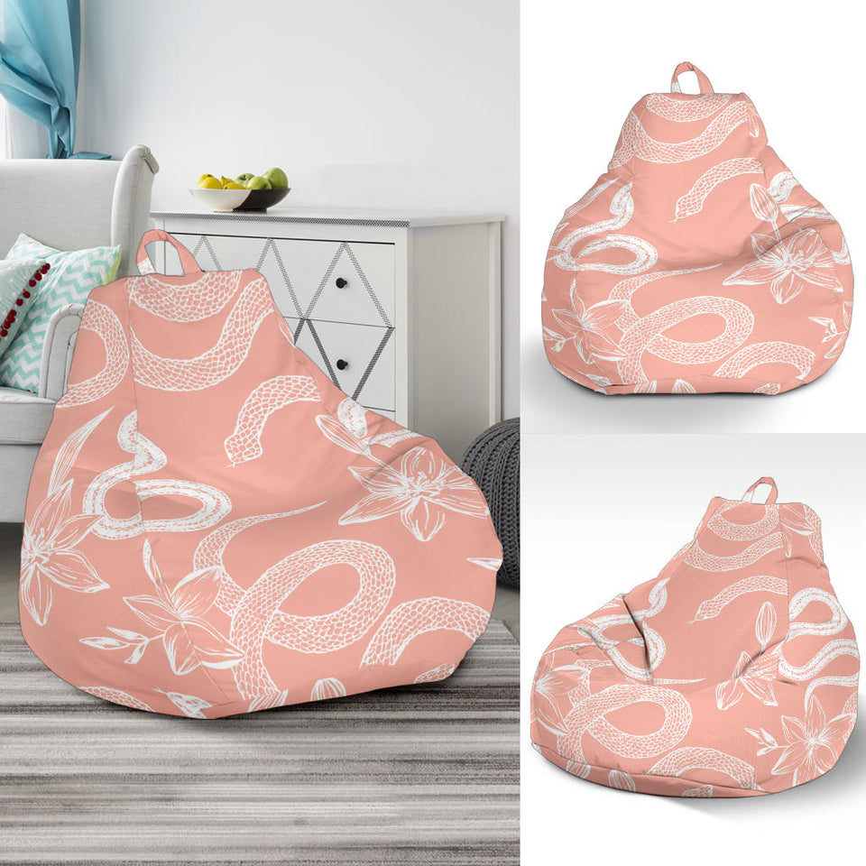 Snake Lilies Flower Pattern Bean Bag Cover