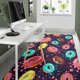 Colorful Donut Glaze Pattern Area Rug