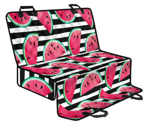Watercolor Paint Textured Watermelon Pieces Dog Car Seat Covers