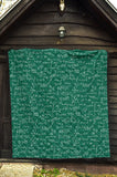 Math Pattern Print Design 01 Premium Quilt