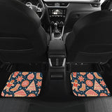 Christmas Gingerbread Cookie Pattern Front And Back Car Mats