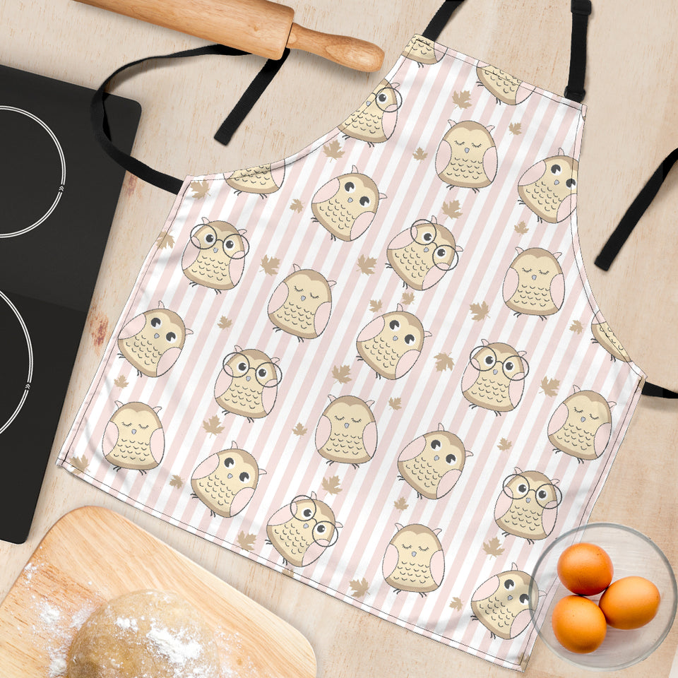 Cute Owl Leaf Adjustable Apron