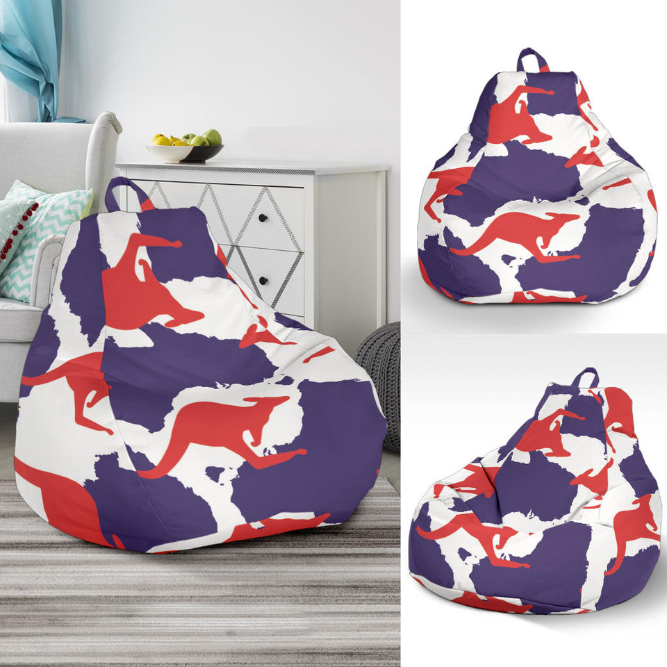 Kangaroo Australian Pattern Bean Bag Cover