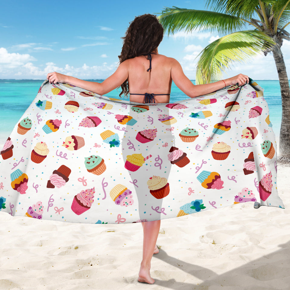 Cake Cupcake Design Pattern Sarong