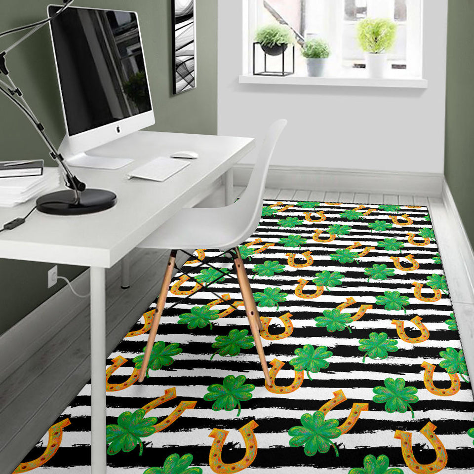 Horseshoes Pattern Print Design 01 Area Rug