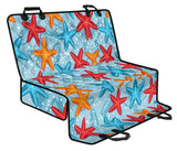 Blue Red Orange Starfish Pattern Dog Car Seat Covers