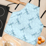 Dragonfly Pattern Blue Background Adjustable Apron
