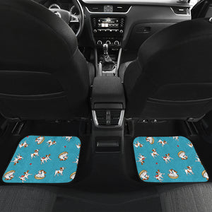 Jack Russel Pattern Print Design 03 Front and Back Car Mats
