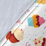 Cake Cupcake Design Pattern Premium Blanket