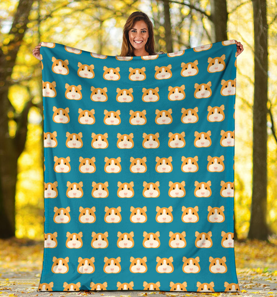 Guinea Pig Pattern Print Design 03 Premium Blanket