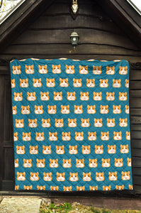 Guinea Pig Pattern Print Design 03 Premium Quilt