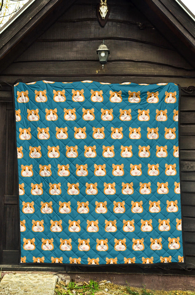 Guinea Pig Pattern Print Design 03 Premium Quilt