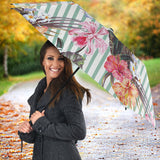 Colorful Orchid Flower Pattern Umbrella