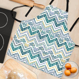 Zigzag  Chevron Paint Design Pattern Adjustable Apron