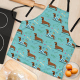 Dachshund Decorative Background Adjustable Apron