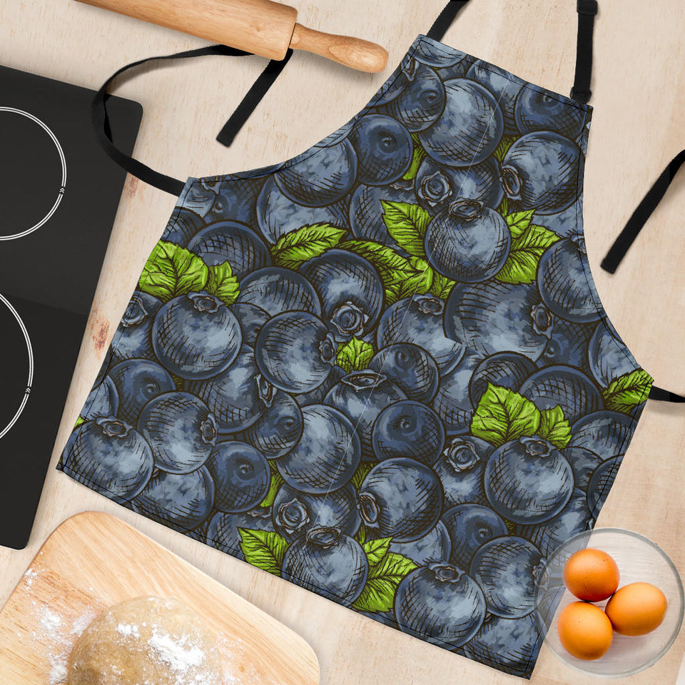 Blueberry Pattern Adjustable Apron