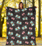Camera Pattern Print Design 04 Premium Blanket
