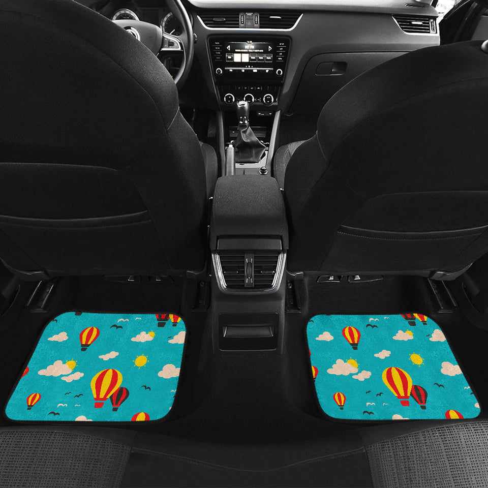 Hot Air Balloon Sky Pattern Front And Back Car Mats