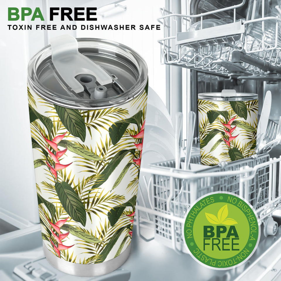 Heliconia Pattern Tumbler