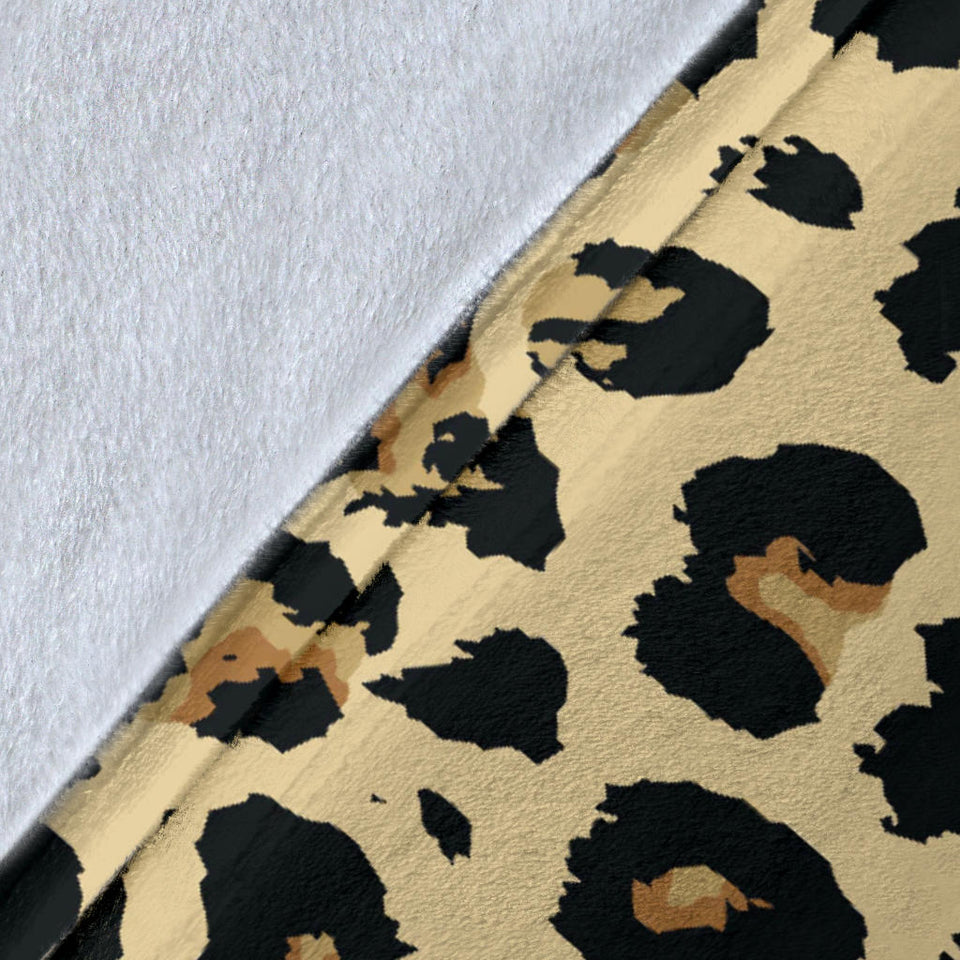 Leopard Print Design Pattern Premium Blanket