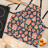 Christmas Gingerbread Cookie Pattern Adjustable Apron