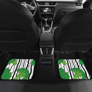 Cool Broccoli Pattern Front And Back Car Mats