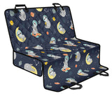 Cute Sloth Astronaut Star Planet Rocket Pattern Dog Car Seat Covers
