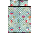 Hot Air Balloon design Pattern Quilt Bed Set