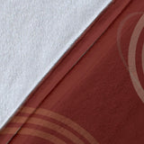 Koi Fish Carp Fish Red Background Premium Blanket