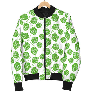 Hop Pattern Background Women'S Bomber Jacket