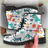 Cute Crocodile Pattern Leather Boots