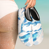 Watercolor Dolphin Pattern Aqua Shoes