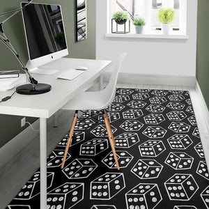 Dice Pattern Print Design 01 Area Rug