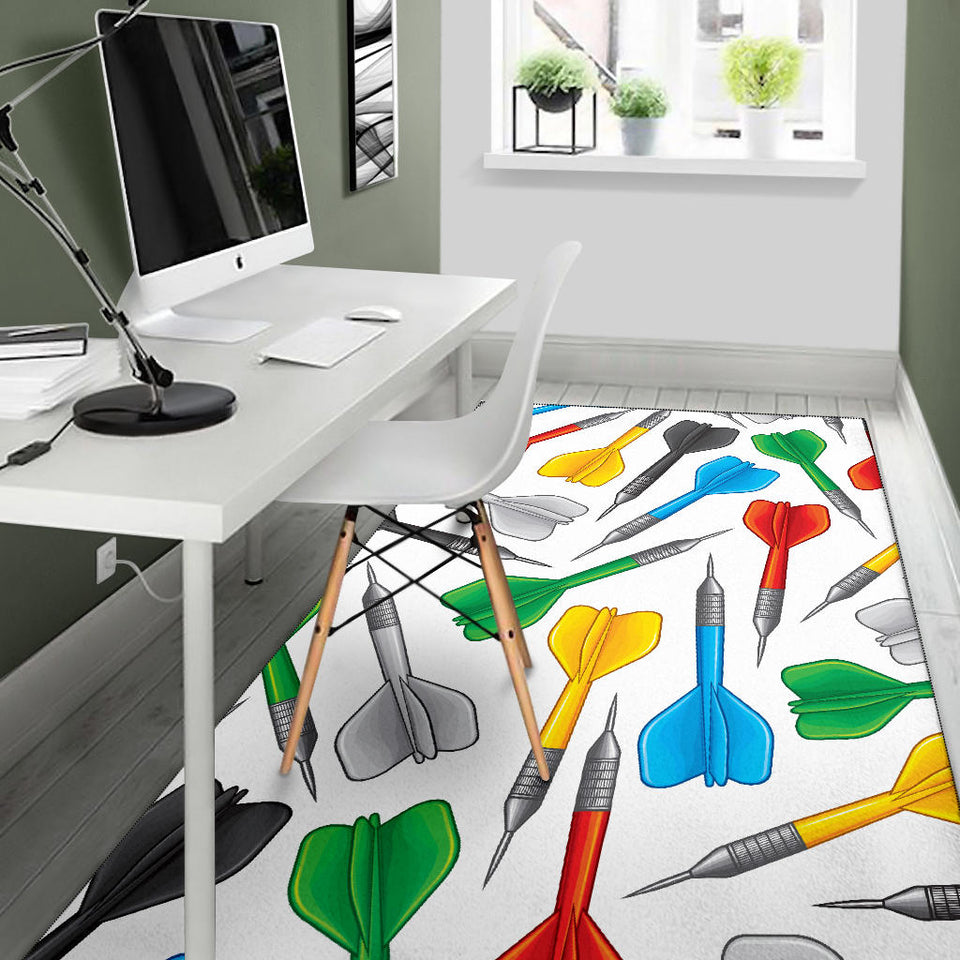 Darts Pattern Print Design 03 Area Rug