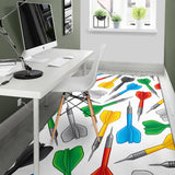 Darts Pattern Print Design 03 Area Rug