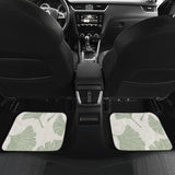 Ginkgo Leaves Pattern Front And Back Car Mats