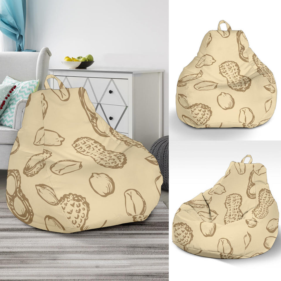 Hand Drawn Peanuts Pattern Bean Bag Cover