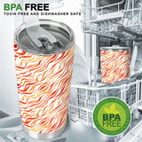 Fire Flame Watercolor Pattern Tumbler