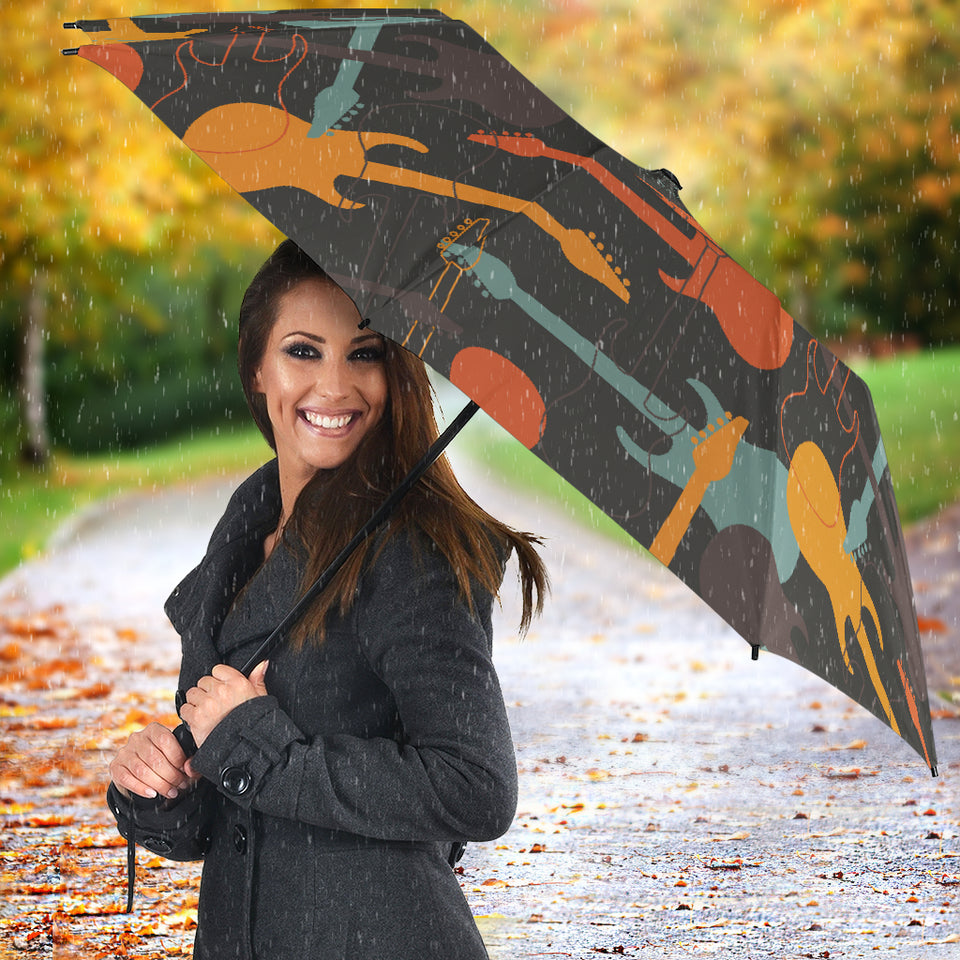 Electric Guitars Pattern Umbrella