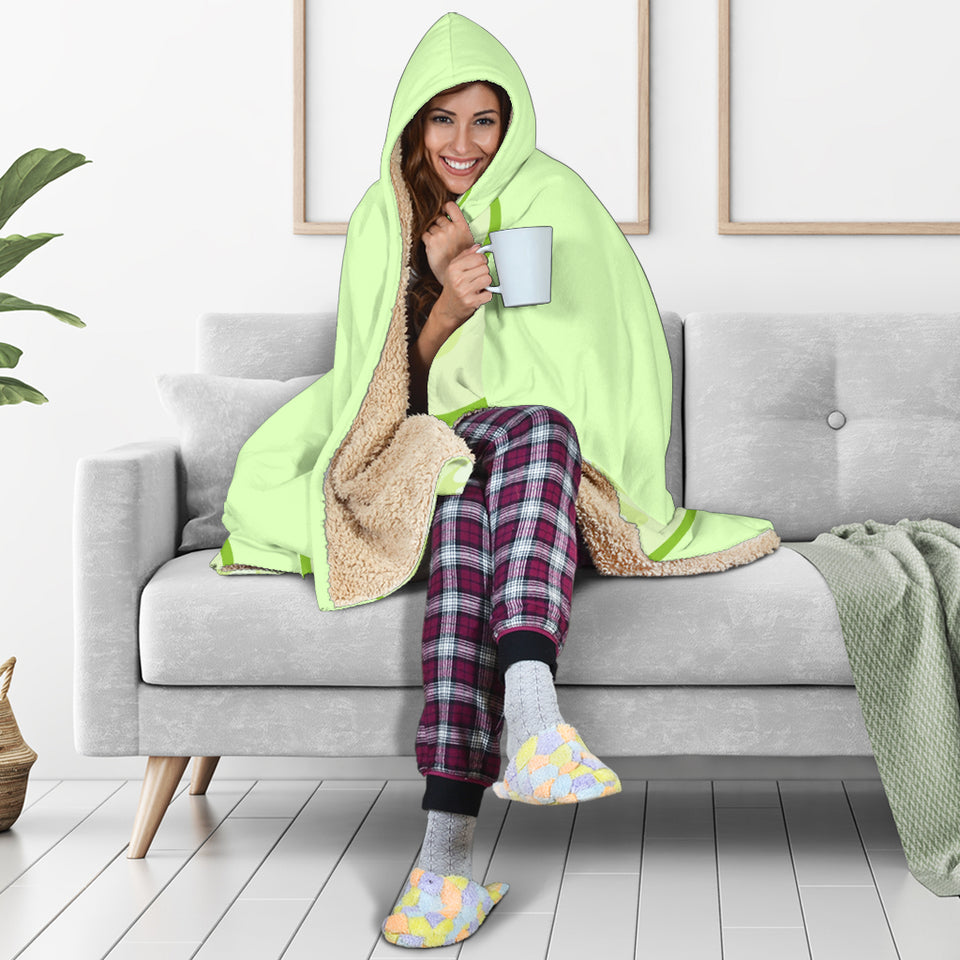 Cucumber Pattern Hooded Blanket