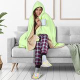 Cucumber Pattern Hooded Blanket