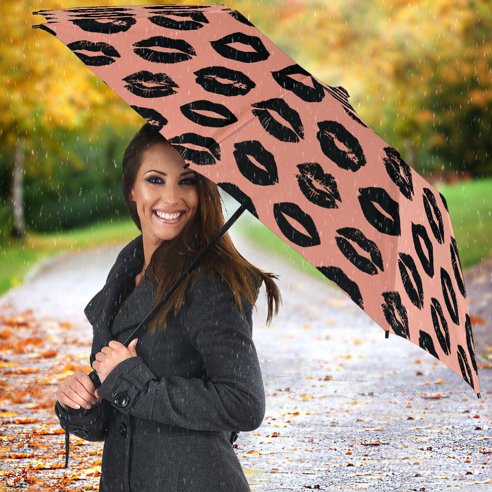 Lips Pattern Print Design 02 Umbrella