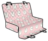 Clock Pattern Pink Blackground Dog Car Seat Covers