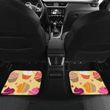 Cake Cupcake Heart Cherry Pattern Front And Back Car Mats