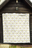 Cute Cartoon Frog Baby Pattern Premium Quilt