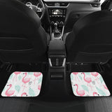 Cute Flamingo Pattern Front And Back Car Mats