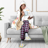 Cute Chihuahua Puppie Pattern Hooded Blanket