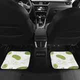 Cucumber Sketch Pattern Front And Back Car Mats