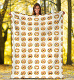 Hamburger Pattern Print Design 04 Premium Blanket